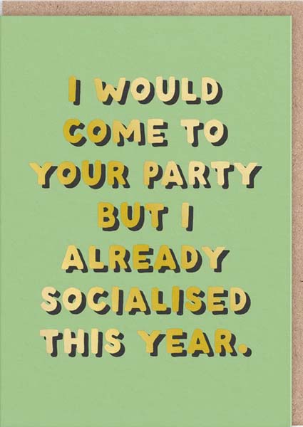 Čestitka ALREADY SOCIALISED 
