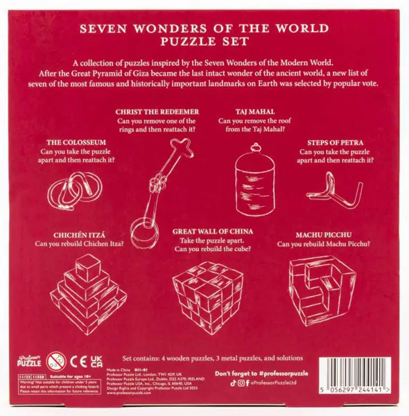 IQ puzzle SEVEN WONDERS OF THE WORLD 