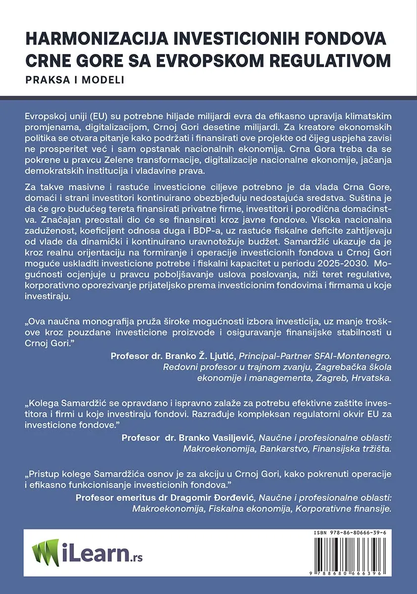 HARMONIZACIJA INVESTICIONIH FONDOVA CRNE GORE SA EVROPSKOM REGULATIVOM 