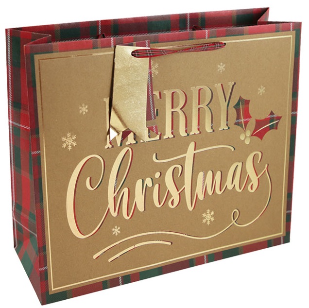 Novogodišnja kesa  MERRY CHRISTMAS XL 