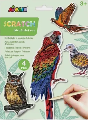 Stikeri za grebanje PTICE 