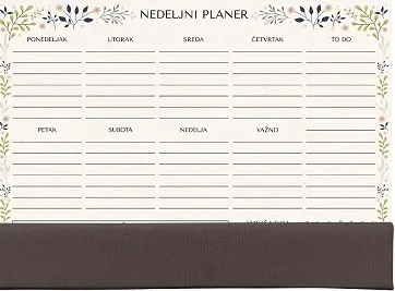 PLANER A4 NEDELJNI SA KORICOM 60L 