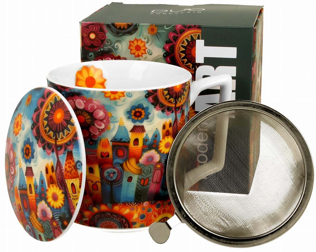 Šolja za čaj sa infuzerom MODERN - CITY 400ml 