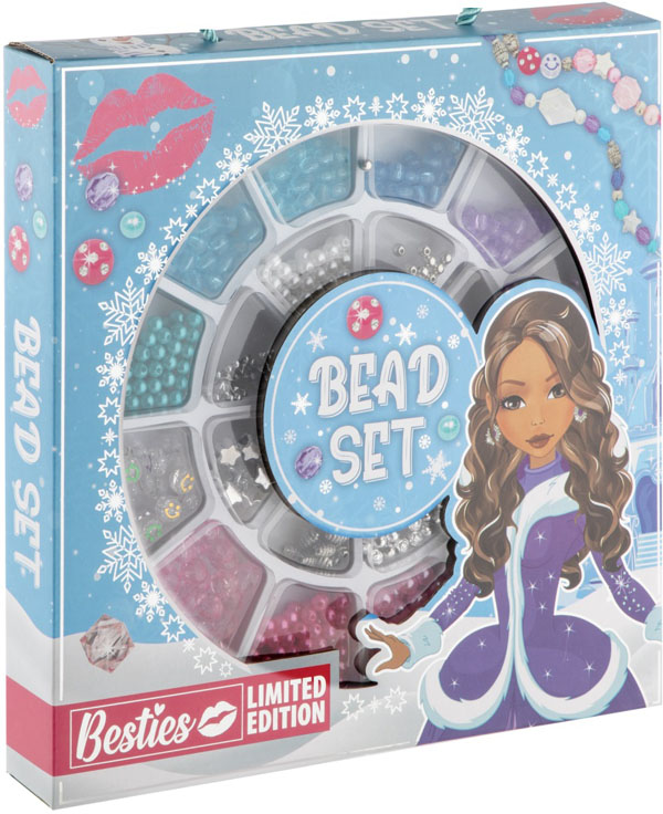 Kreativni set BLUE & PINK BEADS 26x26cm 