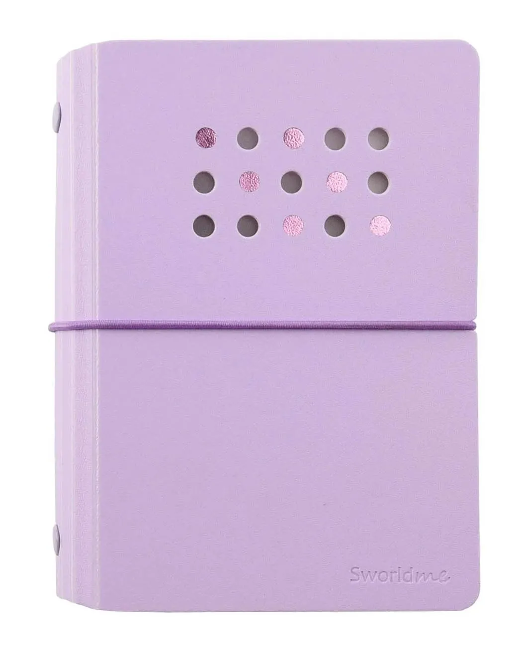 Sveska A6 sa silikonskim uvijačem  SWORLD PURPLE 40L 