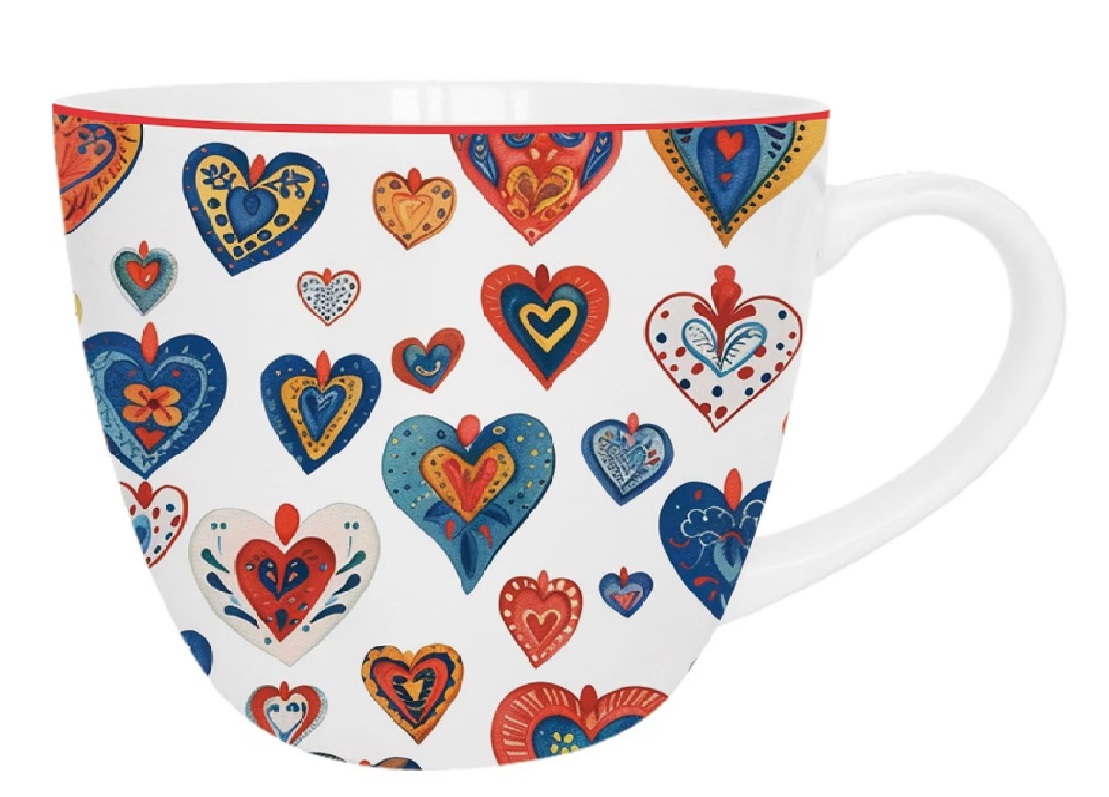 Šolja COLORFUL HEARTS 3 - 460ml 