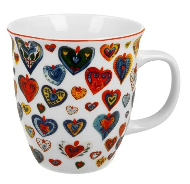 Šolja COLORFUL HEARTS 650ml 