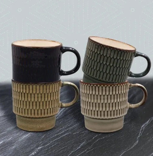 Set četiri šolje REACTIVE GLAZE 