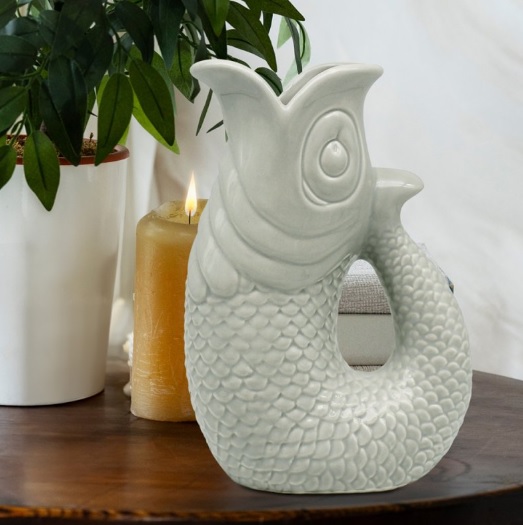 Vaza RIBA - ZELENA 26cm 