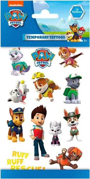 Set privremenih tetovaža PAW PATROL 