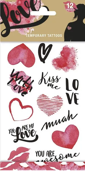 Set privremenih tetovaža  LOVE 