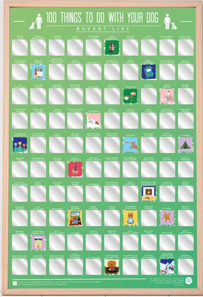 Greb-greb poster  100 THINGS TO DO WITH YOUR DOG 