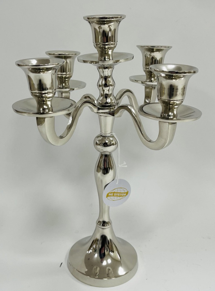 Svećnjak metalni za pet sveća 