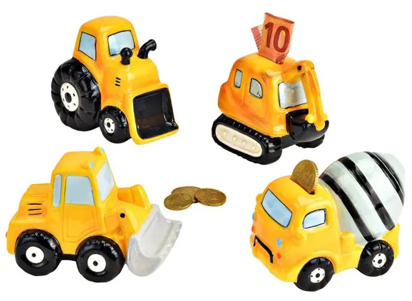 Kasica CONSTRUCTION MINI (4 vrste) 