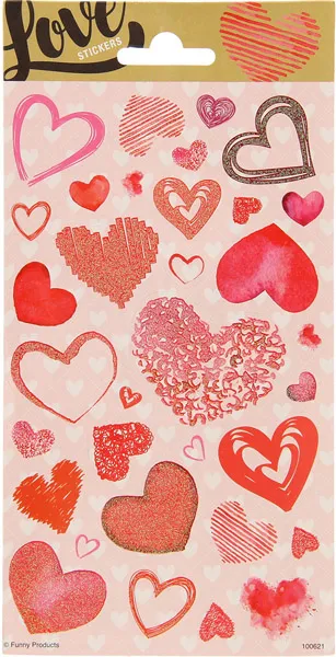 Set stikera LOVE HEARTS 