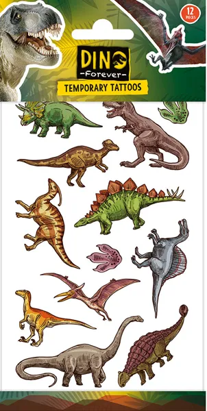 Set privremenih tetovaža DINOSAURUSI 