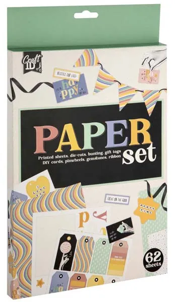 Set ukrasnih papira A4, 62kom 