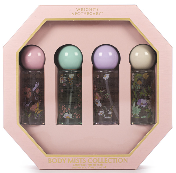 Set četiri mirisna spreja za telo 