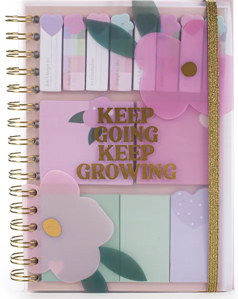 Notes sa spiralom A5 na linije KEEP GROWING 