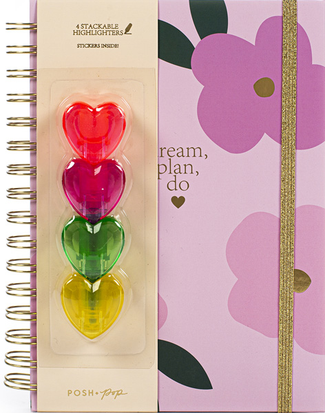 Notes sa spiralom na linije A5 POSH POP 