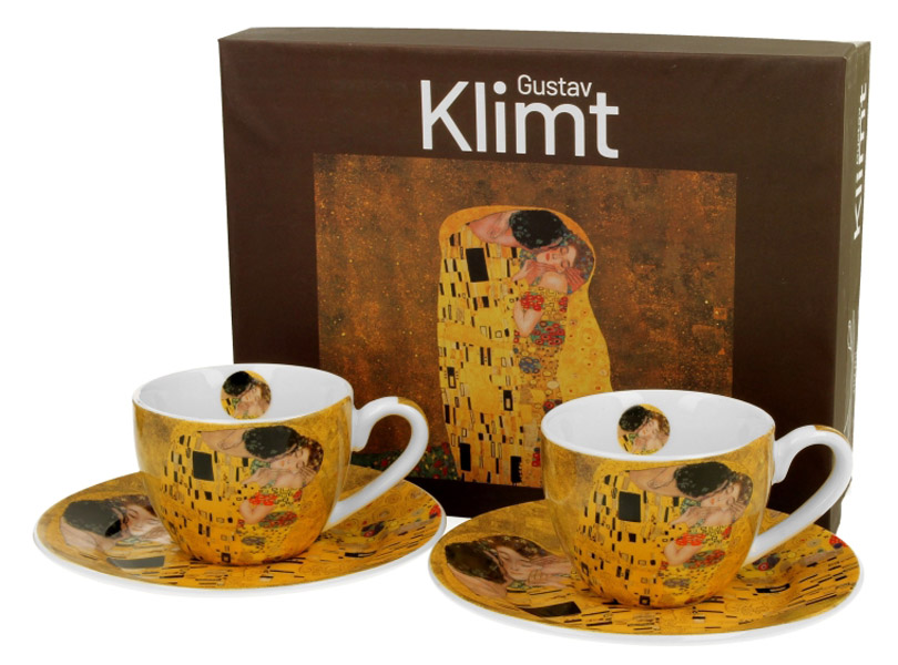 Set dve šolje za espreso THE KISS CLASSIC - G. KLIMT 
