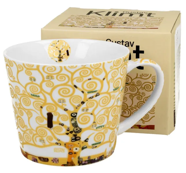 Velika šolja TREE OF LIFE ECRU - G. KLIMT 600ml 