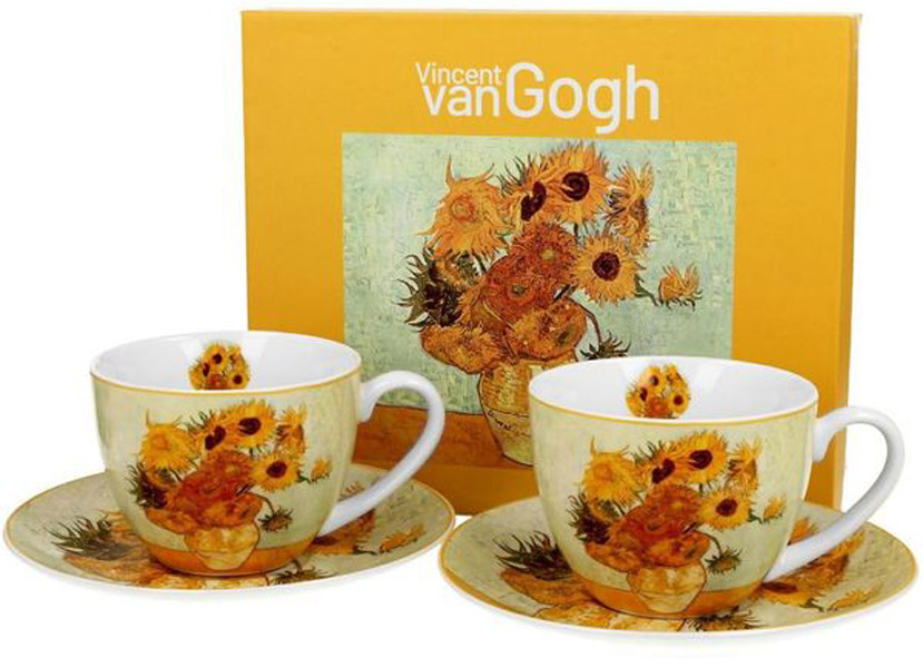 Set dve šolje SUNFLOWERS -VAN GOGH 270ml 