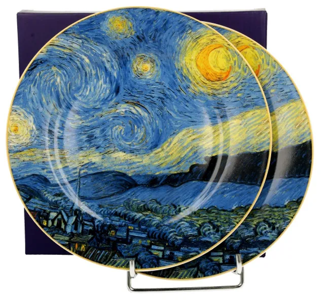 Dva desertna tanjira STARRY NIGHT - VAN GOGH 