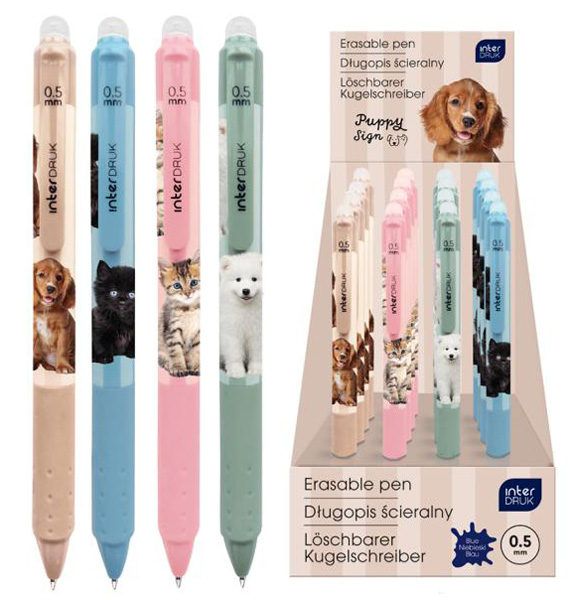 Piši-briši hemijska olovka KUCA I MACA 