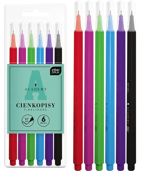 Tanki flomasteri ACADEMY 6kom 