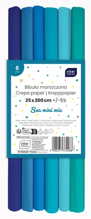 Set krep papira SEA MIX 200x25cm 