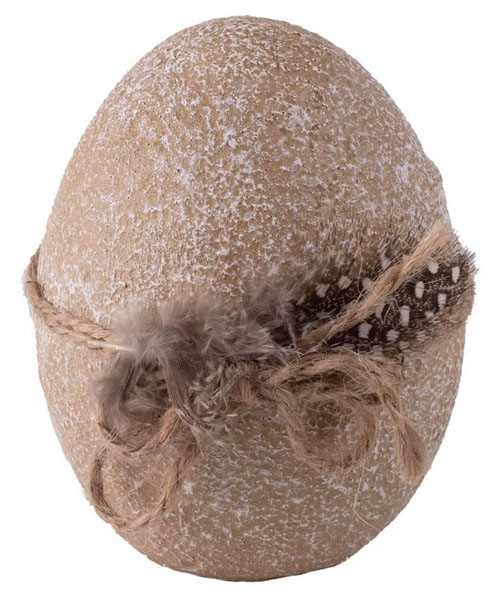 Uskršnje jaje sa perom 8cm 