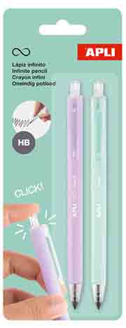 Set dve grafitne OLOVKE INFINITE LILA/ZELENA 