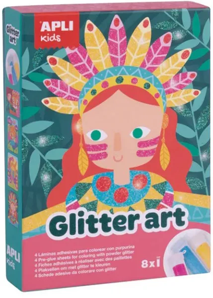 Kreativni set za bojenje šljokicama GLITTER ART 