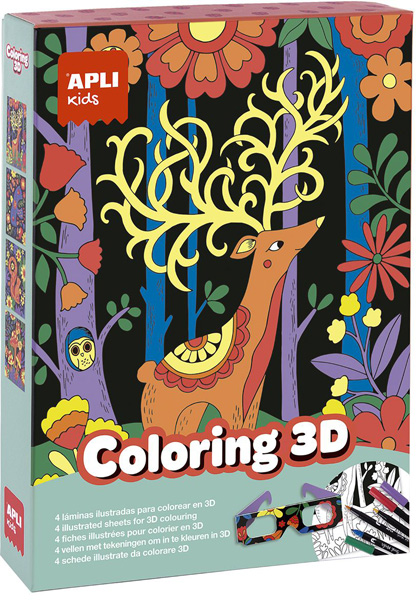 Kreativni set za bojenje sa 3D efektom - ŽIVOTINJE 