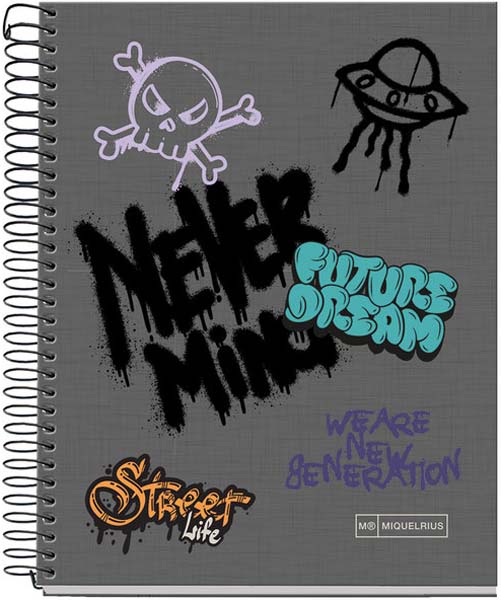 MIQUELRIUS sveska A5 na linije TP GRAFFITI 