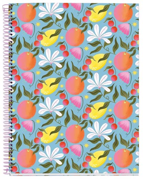 MIQUELRIUS notes A4 sa spiralom dikto HAPPY FRUITS 