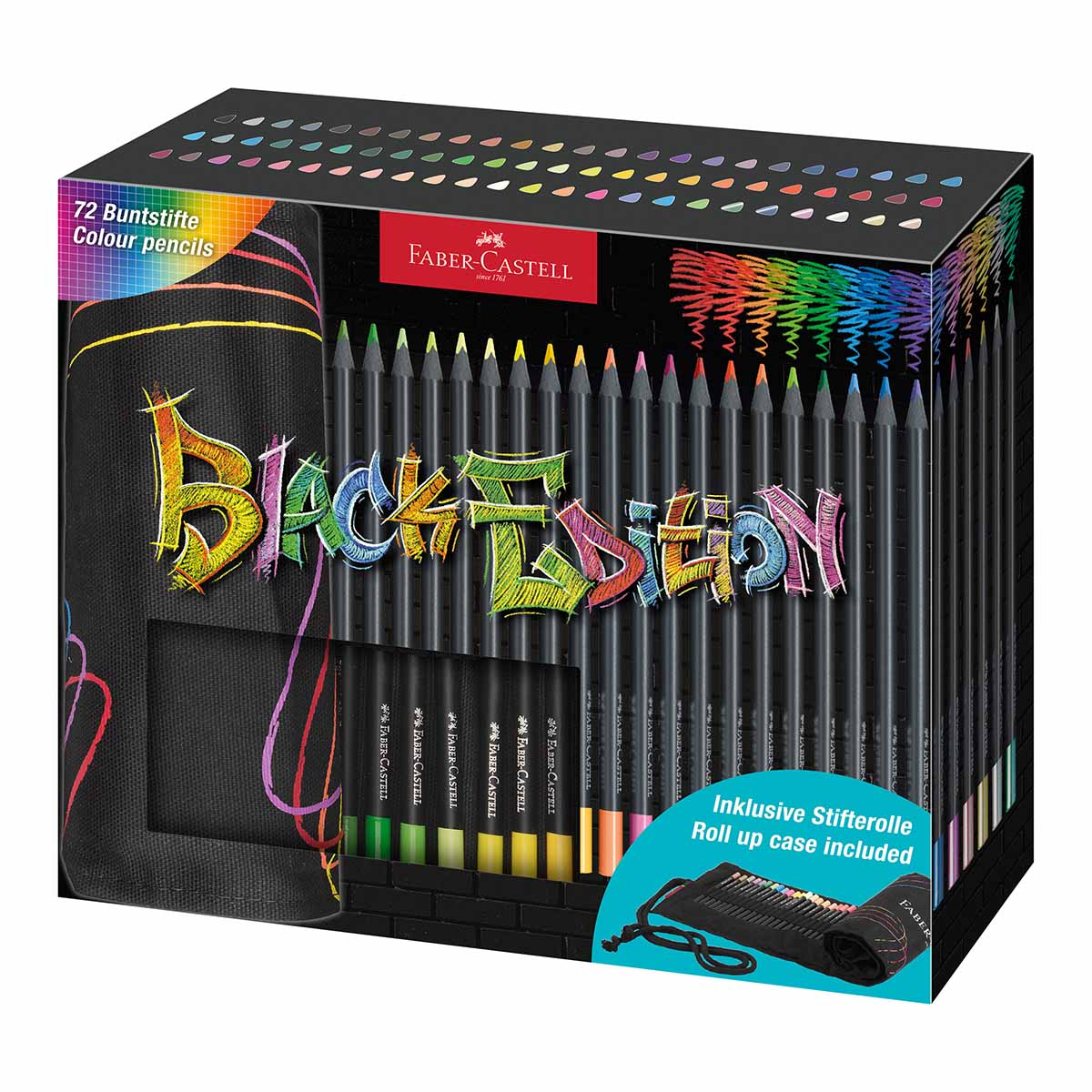 FABER CASTELL drvene bojice BLACK EDITION 72kom 