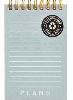 Notes sa spiralom NATURALLY BLUE 