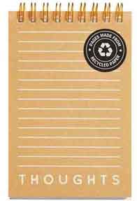 Notes sa spiralom NATURALLY MUSTARD 