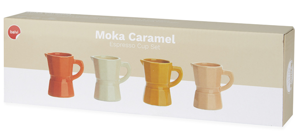 Set četiri šoljice za espreso MOKA CARAMELA 