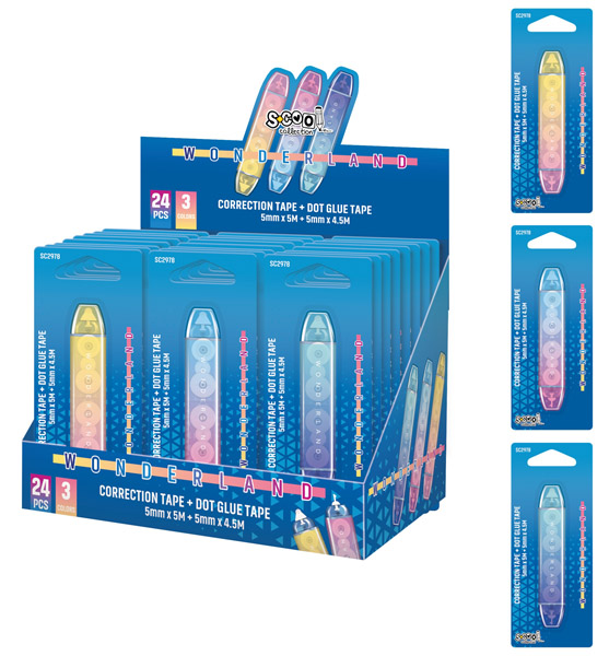 Korektor traka + lepak traka 5mmx5m 