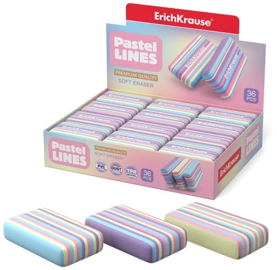 Gumica za brisanje PASTEL LINES 