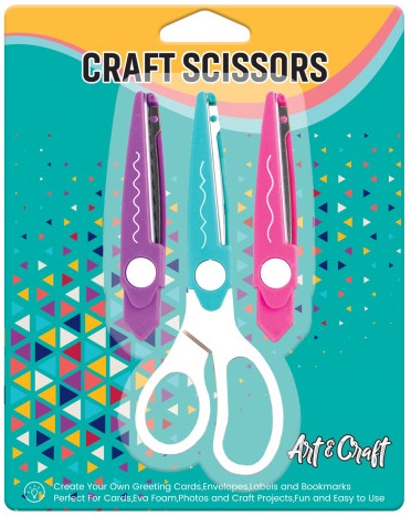 Set tri para cik-cak dečijih makaza ART&CRAFT 