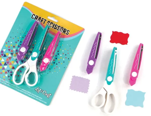 Set tri para cik-cak dečijih makaza ART&CRAFT 