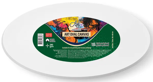 Ovalno skilarsko platno 280GSM ART SCOOL 30x40cm 