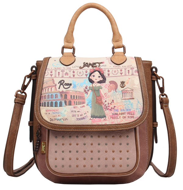 JANET ženska tašna TOUR OF ROME  31x12x24,5cm 