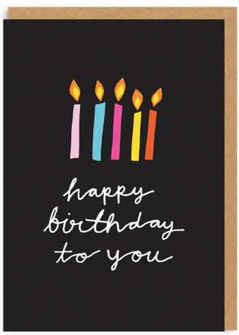 Čestitka HAPPY BIRTHDAY TO YOU CANDLES 