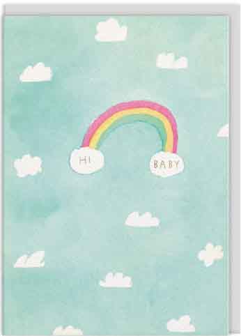 Čestitka HI BABY RAINBOW 