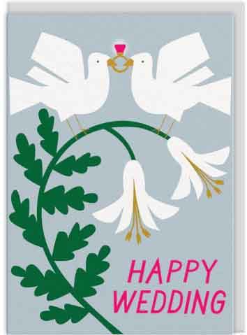 Čestitka WEDDING DOVES 